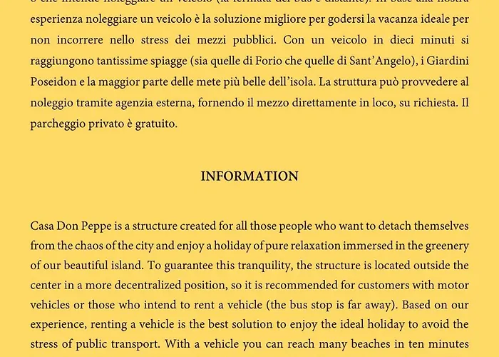 Appartamenti Ischia Casa Don Peppe
